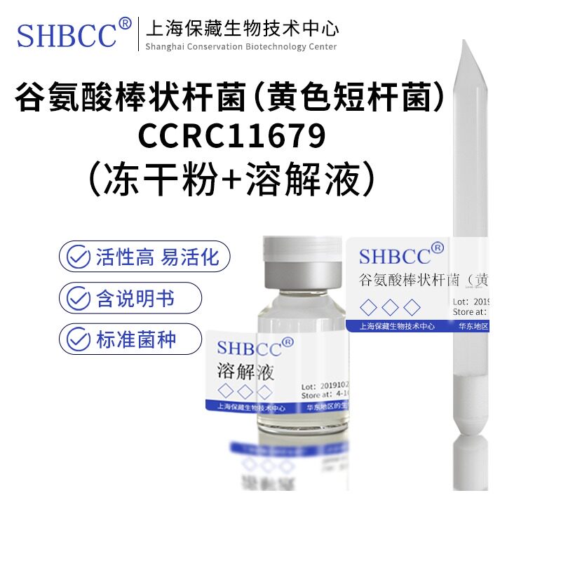 包邮冻干粉谷氨酸棒状杆菌（黄色短杆菌）产肌苷酸CCRC11679菌种