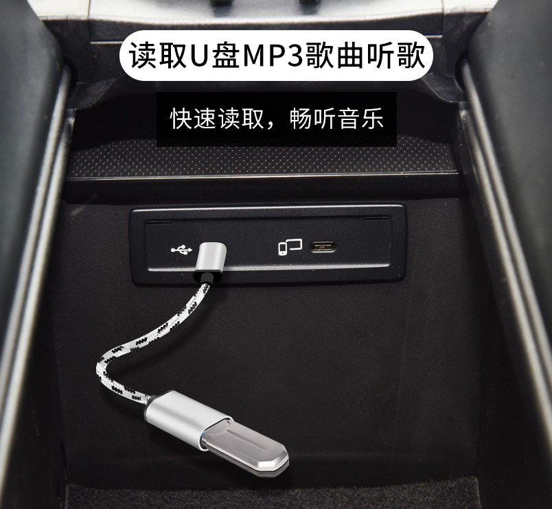 Applicable type-c Benz new GLC 2020 on-board carplay data line GLC260L on-board power transfer line 300L Automotive USB adapter conversion