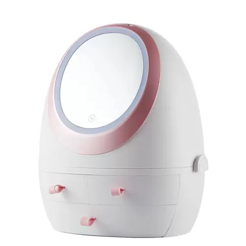 初华 Косметическая коробка для хранения, зеркало, коробка для косметики для ухода за кожей, помада, популярно в интернете