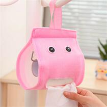 Creative cute fabric drawing box can be hung color tissue drawing toilet roll tissue roll tissue roll paper holder paper towel tube