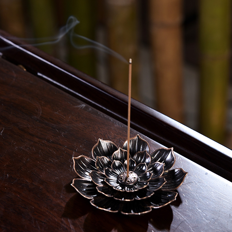 Incense burner incense household agarwood indoor soothing offering line incense sandalwood ceramics for Buddha small incense burner ring incense mosquito incense