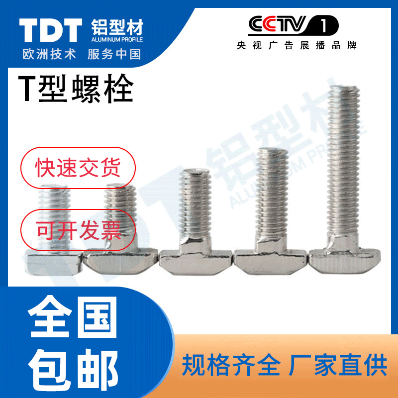 Eurosign Aluminum Milking material accessories T-20 20 30 40 40-mounted boat-type screw national standard T-bolt fasteners