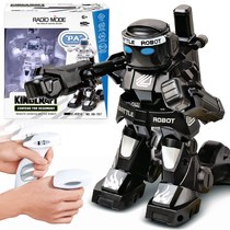 Somatosensory remote control battle robot toy double fighting intelligent fight high-tech children parent-child interaction deformation