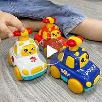 Childrens inertial return car 4 boys press car puzzle 3 a 6 years old and a half toys baby 1 to 2 resistant to fall 5