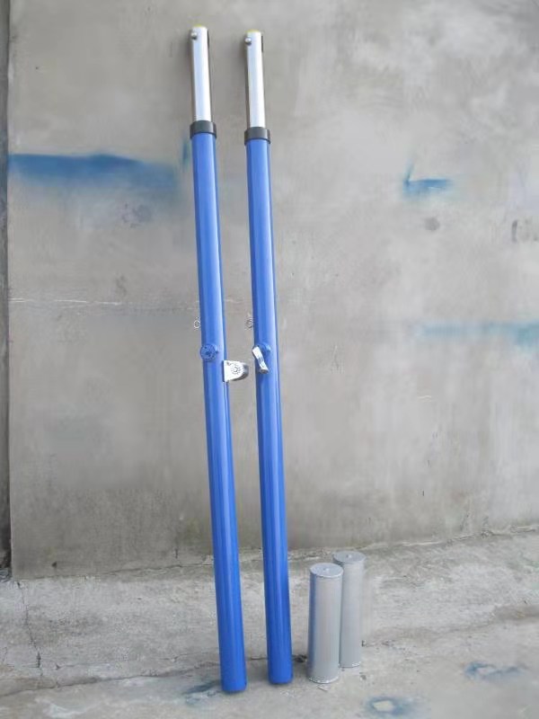 Volleyball rack air exhaust mobile rack tennis rack badminton rack net column standard net gas volleyball net rack outdoor