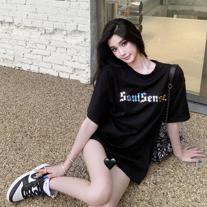 SoulSense vapor wave matte laser high street T-shirt Qi Peixin summer short-sleeved