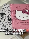 Ноутбук Pink KT Cat+Silver Black KT Cat Bookbook, чтобы отправить ручку