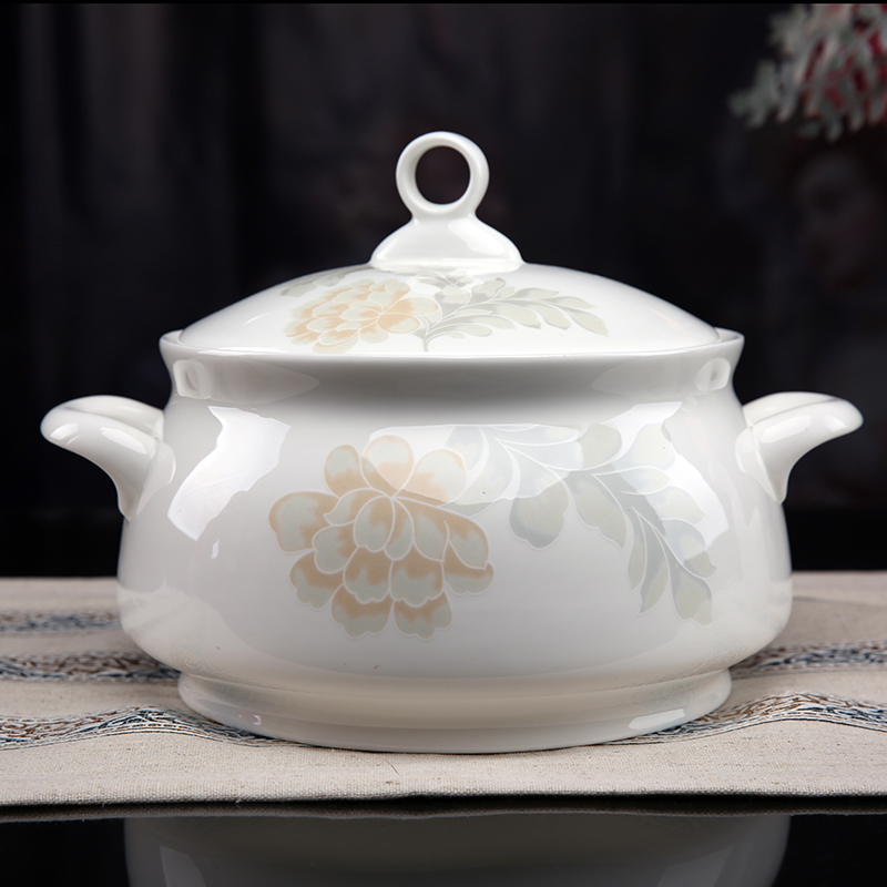 High - grade glair elegant aristocratic dishes ipads porcelain tableware jingdezhen ceramic bowl dish 56 head of household gift set