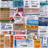 Ретро багажный чемодан, наклейка для путешествий, памятные водонепроницаемые наклейки