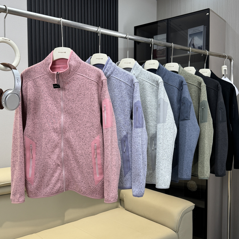 Bird's Nest Order! Outdoor Mountain-Style Functional Fleece Jacket for Men and Women, Warm Fleece-Lined Stand-Up Collar Sports Jacket