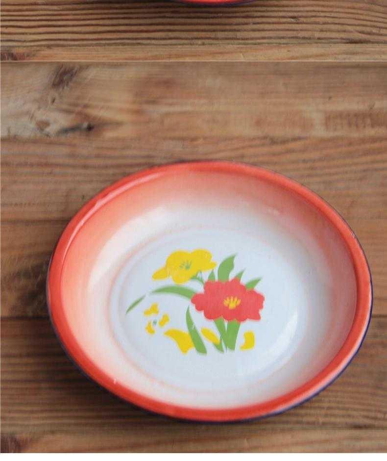 Restaurant dishes, so printing/traditional old - fashioned nostalgic//22 26 cm pot enamel/24 subject 20, 1618