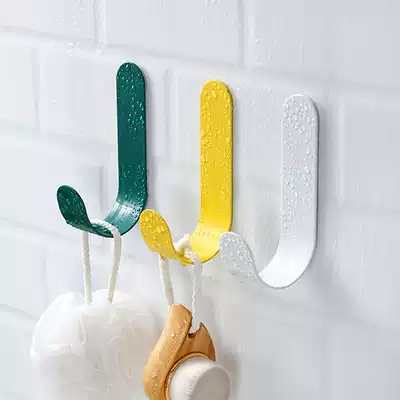 Strong adhesive paste adhesive hook Wall Wall wall hanging kitchen creative cute hook no trace non-perforated door rear bathroom sticky hook