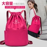 Мешочек, рюкзак, нейлоновая спортивная вместительная и большая сумка через плечо для путешествий, ткань оксфорд, на шнурках