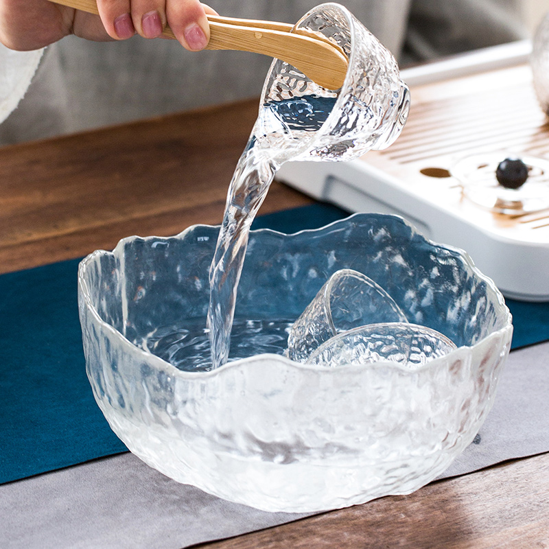 Japanese high - temperature glass kung fu tea sets, small household hammer of a complete set of tea pot lid bowl with tea cups