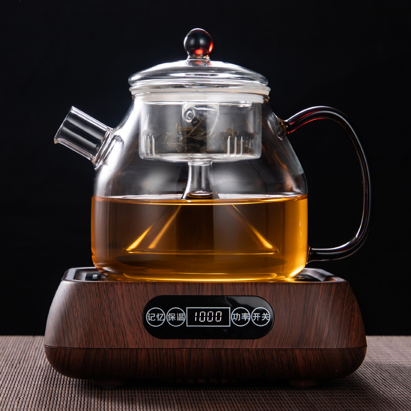 High temperature resistant glass steaming pot the boiled tea, the electric TaoLu burn boiled tea suit household cooking pot small furnace