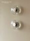 Italian Steen Wall Modern Minimalist Round Bedroom Crystal Bedside Wall Lamp Corridor Aisle Art Lighting Fixtures