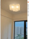 French medieval designer logico living room ceiling lamp French simple cloud glass bedroom aisle ceiling lamp