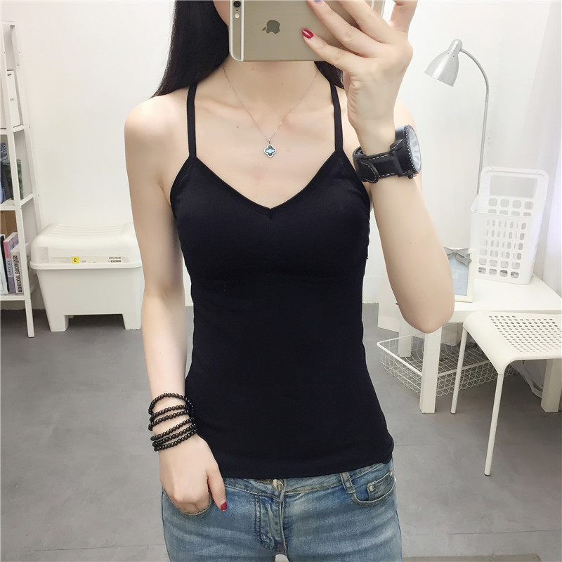8823 Black - No BraNo trace Underwear vest female Japan Online red money winter camisole autumn jacket Beautiful back Wear inside and outside Bottom up ventilation Self cultivation