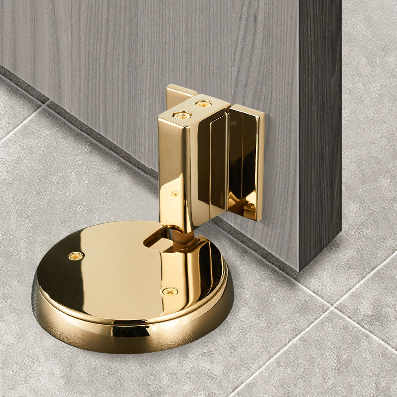 Mechanical anti-air door suction suction anti-collision door lock bedroom door stopper invisible golden door bumper adjustable without punch