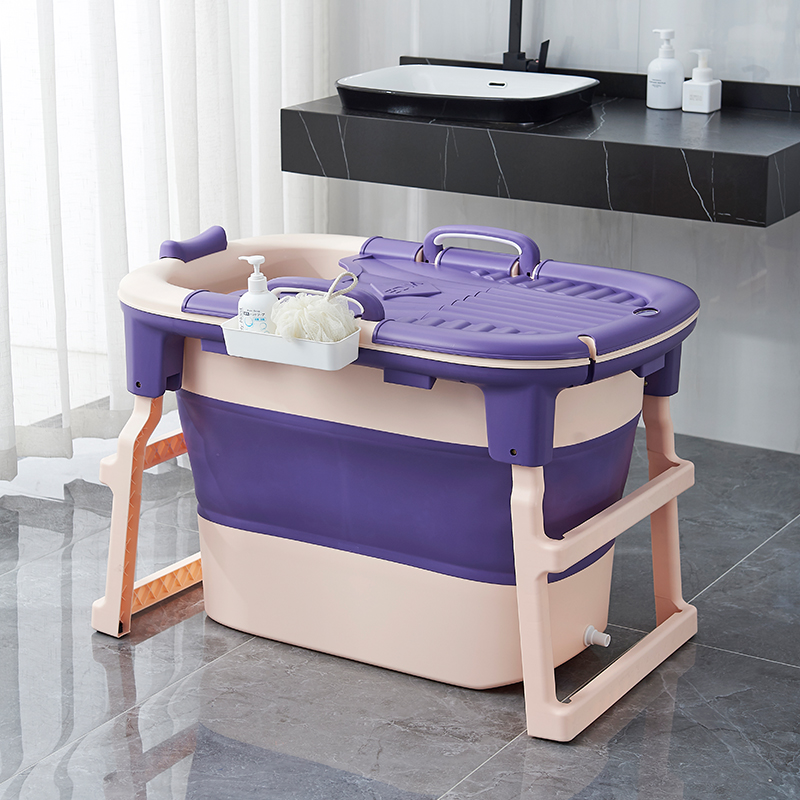 Bath barrel adult foldable bath bath plus high tub full body adult bath drum household artifact