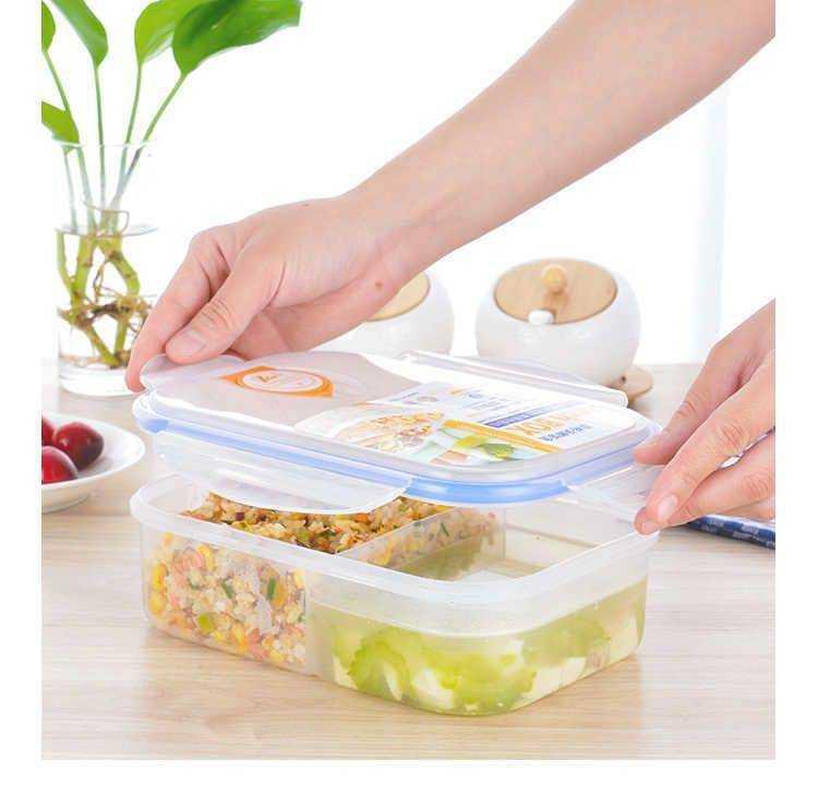 Rushed to the collar workers portioned lunch box microwave tableware transparent plastic lunch box, lovely dining room to the students