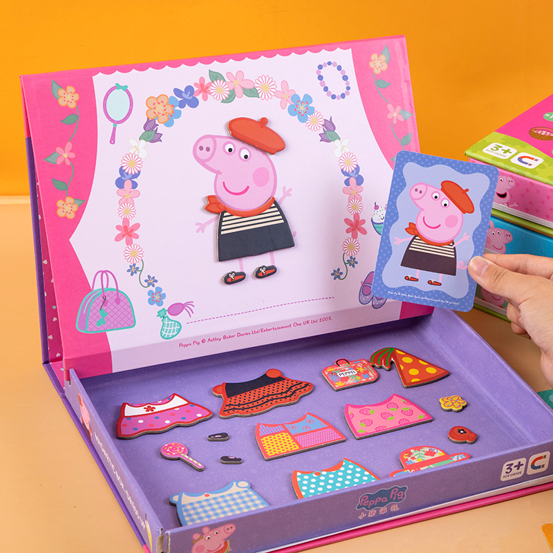 Small Pig Petch Children Magnet For A Jigsaw Puzzle Boy Girl Magnetic Toy 2-3-4 Year Old 6 Baby Puzzle Early Education