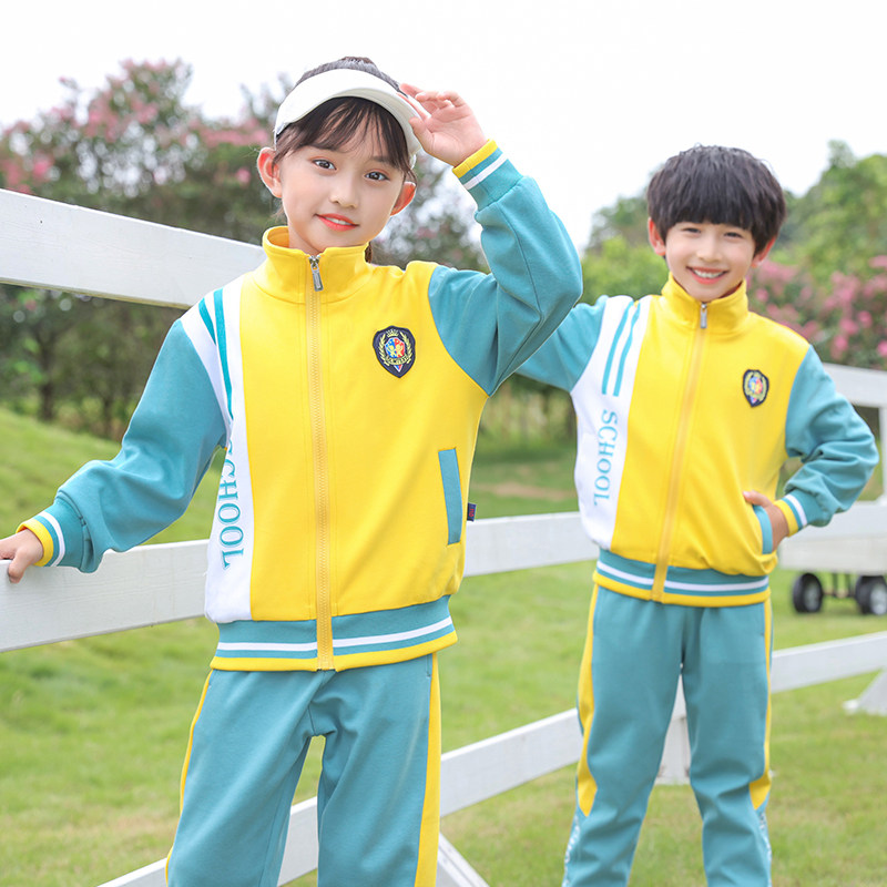 Kindergarten Garden Clothing Spring Autumn Clothing Three Sets Children Class Clothing Sports Suit College Wind Elementary School Uniforms First Grade