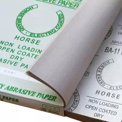 Coarse sandpaper dry white sandpaper sanding sandpaper coated sandpaper woodworking HORSE100