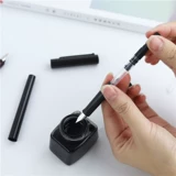 Schneider Schneider Germany Импортировал студентов со взрослыми персонажами, подпись подписи подпись офис, написание записи пера Ef Pen Tip, Pen BK406 Прозрачные цветные чернила мелкие 0,35 мм ручка