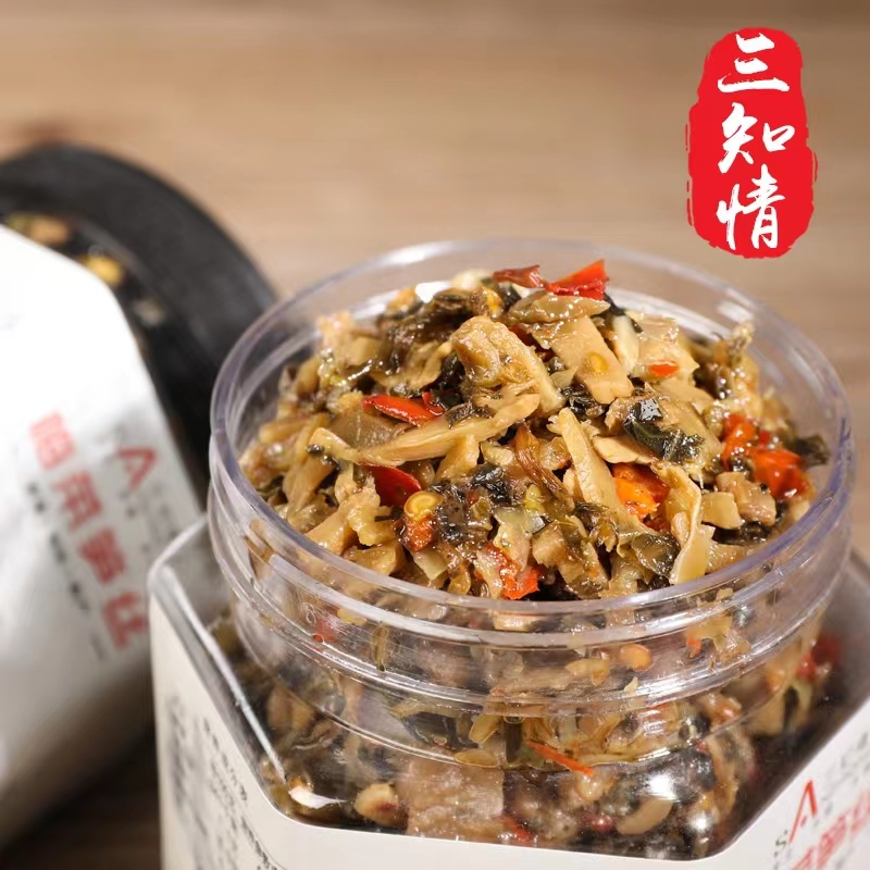 Ready-to-eat Plum Vegetable Shoots Hunan Special Plum Dry Vegetable Dish Snow Vegetable Pickle Pickle Pickle Pickle Granny Dish 280g bottled