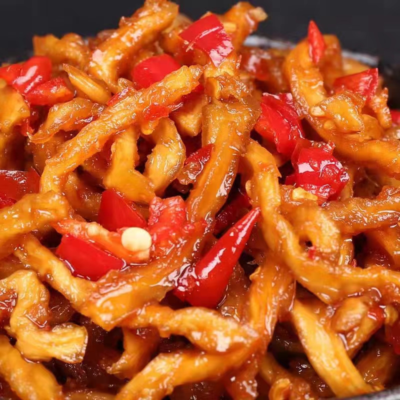 Three-informed papaya shredded pickles appetizer papaya clove spicy next meal Hunan specialty papaya strips 288g bottle