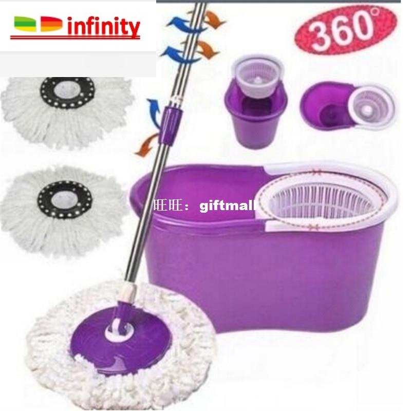 Fashion New 360 Rotating Head Easy Magic Floor Spin Mop Buck