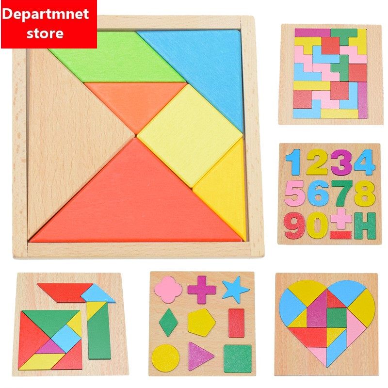 Toy store tangram puzzle toys male girl earlyly education has