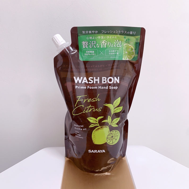 Japan Saraya Washbon Foam Hand Soap Refill Fresh Citrus 500ml
