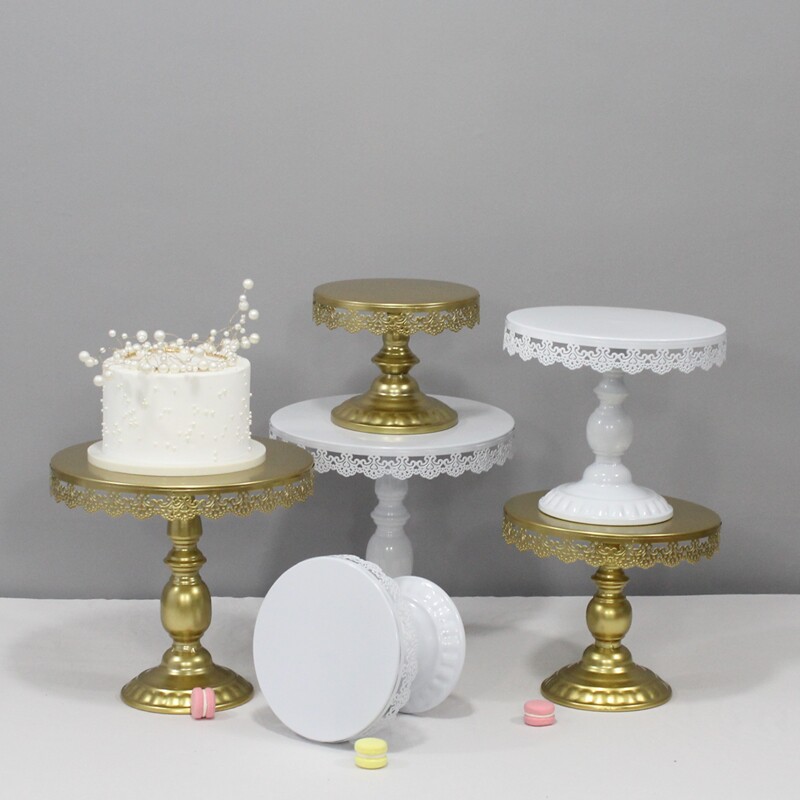 Eurostyle Iron Art Cake Shelf Wedding props cake Tray High Foot Cake Tray Sweet table Iron Art Cake Stand