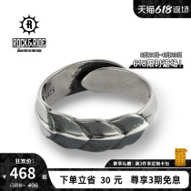 (New products first hair) ROCKRIDE Armor series Armour rings 925 pure silver male personality fashion