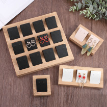 Elegant Bamboo Wood Earrings Ear Nail Counter Show Prop Hanging Ear Nail Shelf Pendant Earrings Pendant pendant Pendant Pendant JEWELLERY SHOW