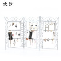 Wrought iron hanging necklace jewelry rack earrings rack earrings jewelry display rack earrings jewelry display rack