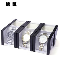 Poo Elegant Watch Packaging Box Sub Spot Transparent Skylight Plastic Watch Containing Box Table Gift Box Bracelet First Decorated Box