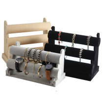 Buya flannel three-layer bracelet rack jewelry jewelry display rack watch bracelet display packaging rack