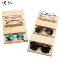 Elegant solid wood glasses display shelves Jewelry Shelf Glasses Shop Display Props Home Placement Dolls Containing Racks
