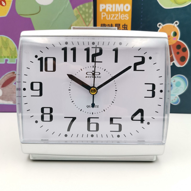 Alarm clock students use large words silent night light bedroom bedroom desktop clock simple night clock