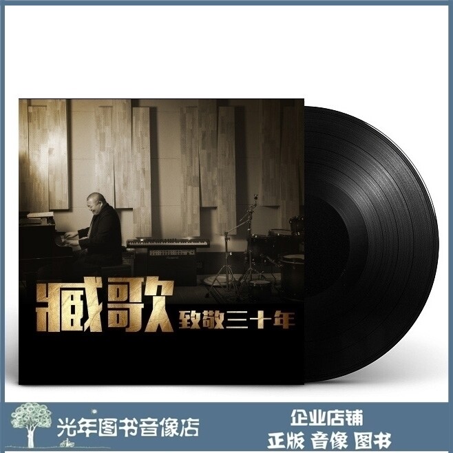 Genuine Zang Tianshuang Song Pays Tribute to Three Decades of LP Black Gel Record Gramophonic Record Gramme with 12-inch Disc Big Disc