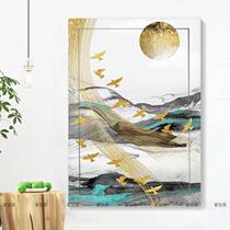 Creative landscape meter box sticker self-adhesive customizable fire hydrant sticker meter sticker vertical version of artistic conception new Chinese style