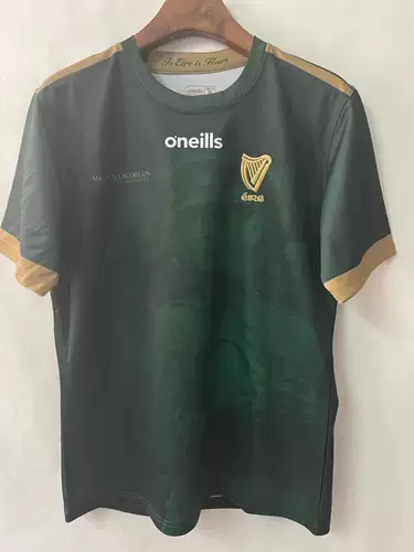 Olive Jersey GAA1916 Нью -Джерси Мемориал Большой Джерси Шорт -Спортивная одежда