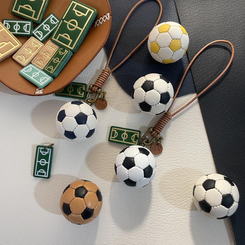 Football World Cup Genuine Leather Handmade Pendant Bag Pendant Keychain Football World Cup Genuine Leather Handmade Pendant Bag Pendant Keychain
