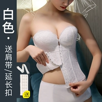 Нескользящий белый бюстгальтер пуш-ап