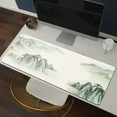 Mouse pad super large Chinese style table pad home office computer pen electric table pad thick landscape mouse pad custom