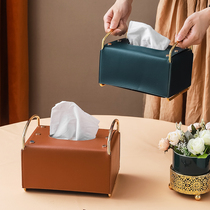 Paper Towel Box Light Extravaganza Living-room Upscale Cramps Paper Towels napkins Napkins Contain box European-style Tea Table Leather cramps