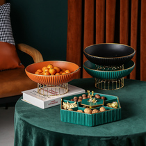 Light Extravagant Fruit Dish Home Living Room Tea Table Candy Dry Fruit Box Minima Modern Divided Fruit Tray Trays Ins Pendulum